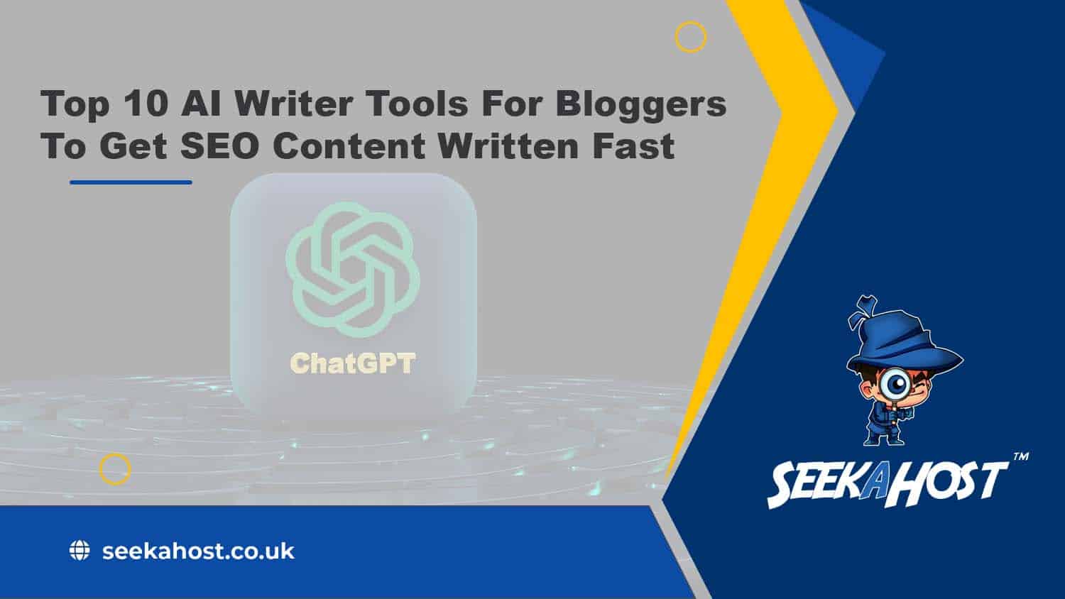 Top 10 AI Writer Tools For Bloggers To Get SEO Content Written Fast
