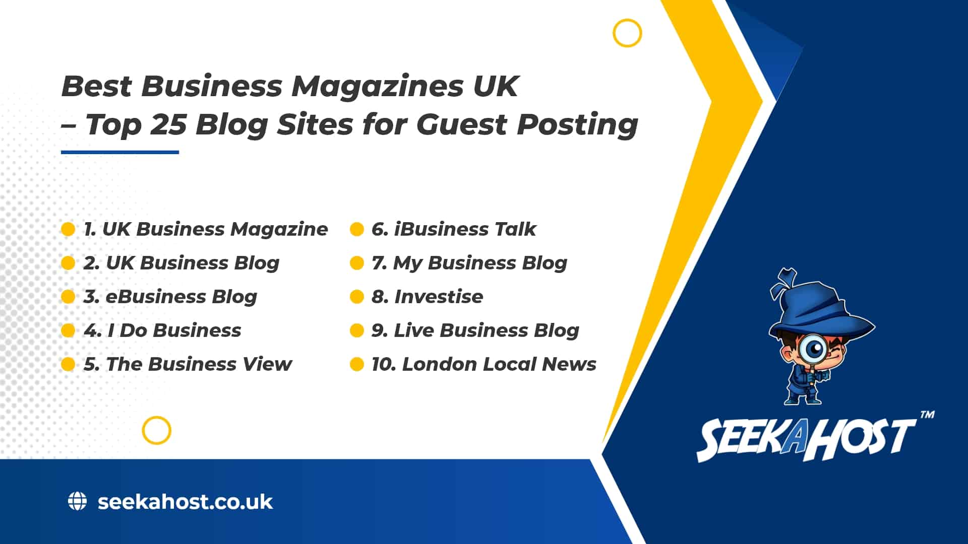 Best Business Magazines UK - Top 25 Blog Sites for Guest Posting