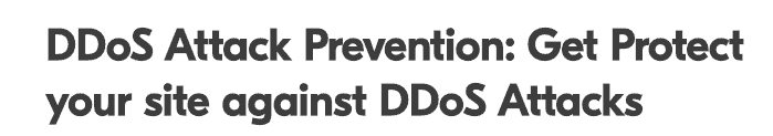 DDoS Attack Prevention