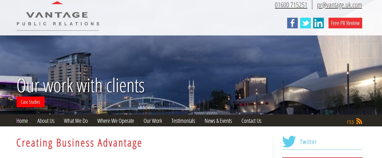 Vantage Public relations