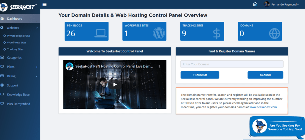 SeekaHost-wordpress-hosting-panel