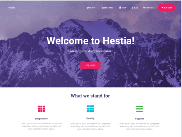 wordpress themes for free hestia